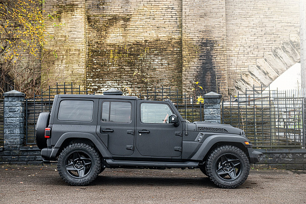 Фото дисков Kahn Mondial Heavy Duty RS Черный матовый на Jeep Wrangler IV (JL)