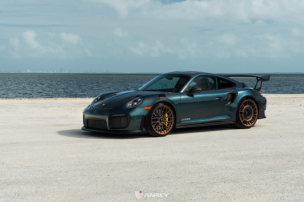Фото дисков Anrky AN20 Aerosport Сатиновая бронза на Porsche 911 VII