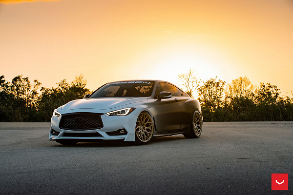 Фото дисков Vossen HF-2 Глянцевое золото на Infiniti Q60 II