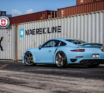Фото дисков HRE P106 на Porsche 911 VII