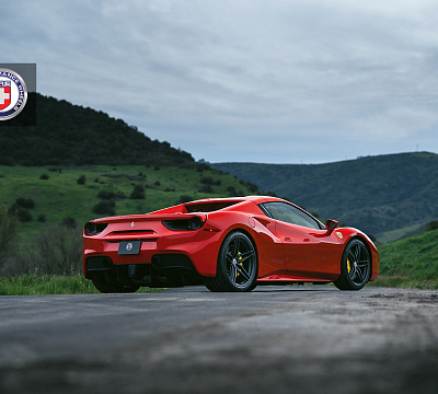 Фото дисков HRE P107SC на Ferrari 488
