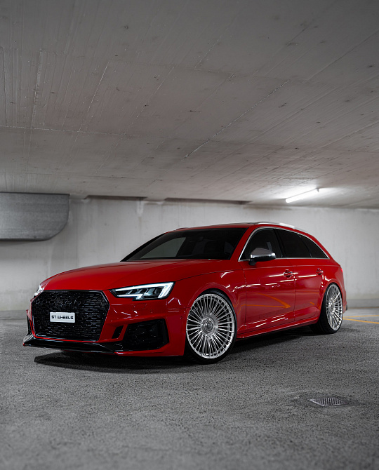 Фото дисков ST3 Полированный лак на Audi A/S/RS 4 (B9)