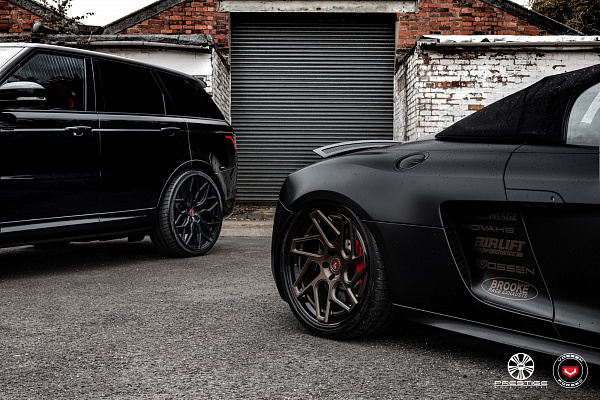 Фото дисков Vossen CG-209T (3-Piece) Сатиновая бронза на Audi R8 (Typ 42)