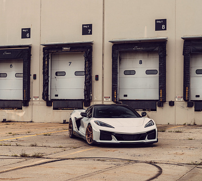 Фото дисков Vossen EVO-3R на Chevrolet Corvette C8