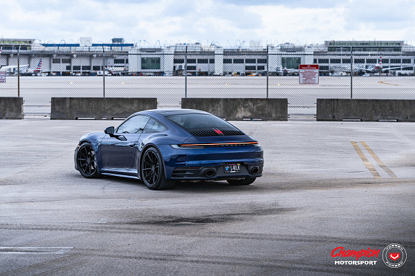 Фото дисков Vossen RS92 Черный сатин на Porsche 911 VIII