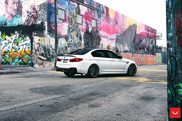 Фото дисков Vossen HF-5 Черный сатин на BMW 5/M5 (G30/F90)