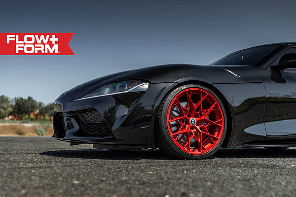 Фото дисков HRE FF10 Красный сатин на Toyota Supra A90