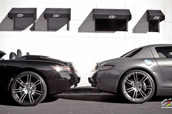 Фото дисков CEC C883 Сатиновый лак на Mercedes-Benz SLS AMG