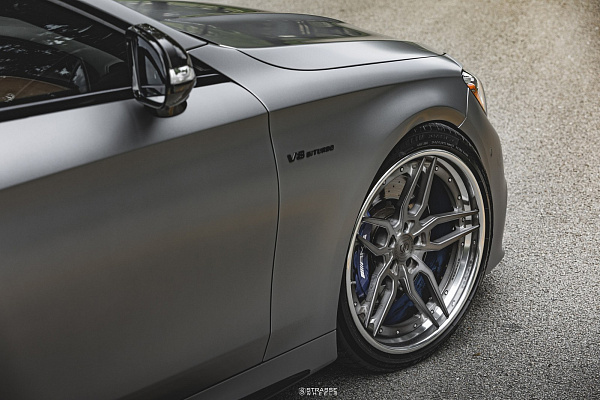 Фото дисков Strasse Wheels SV4 Deep Concave FS Сатиновый графит на Mercedes-Benz S-Class (W222, C217)