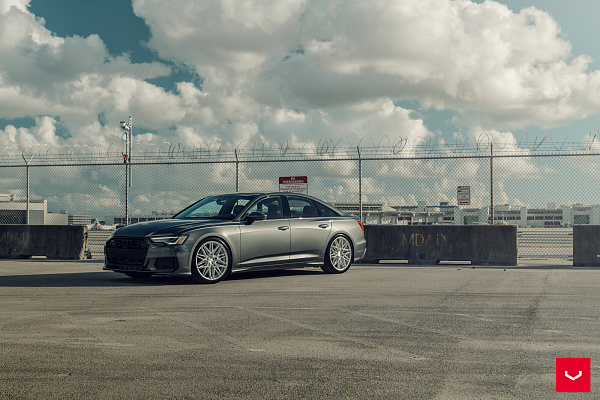 Фото дисков Vossen HF-7 Серебро на Audi A/RS 6 (C8)
