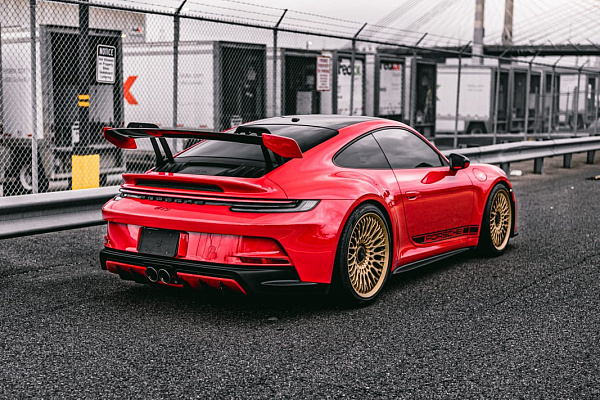 Фото дисков Brixton Forged TR20 Сатиновое темное золото на Porsche 911 VIII
