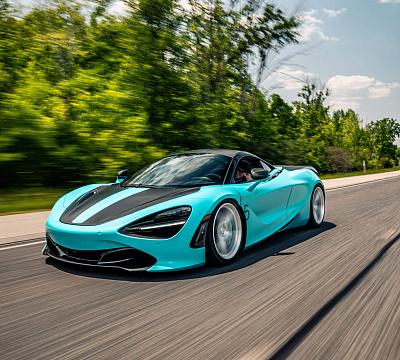 Фото дисков HRE P104 на McLaren 720S