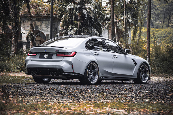 Фото дисков HRE 527 Сатиновый графит на BMW 3/M3 (G2x/G80)