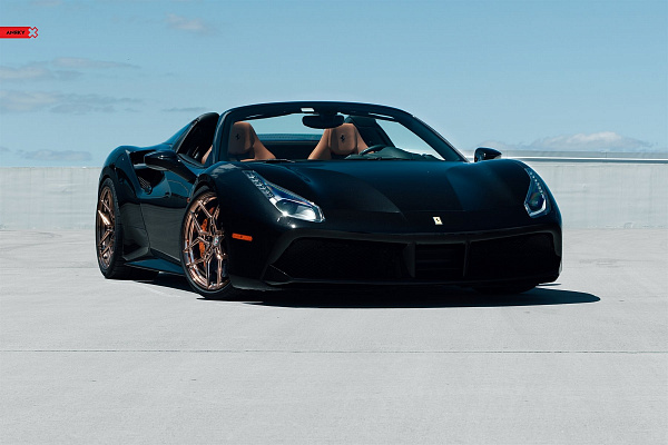 Фото дисков Anrky S1-X4 Глянцевая бронза на Ferrari 812