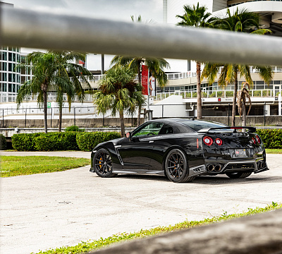 Фото дисков Vossen HF-3 на Nissan GT-R