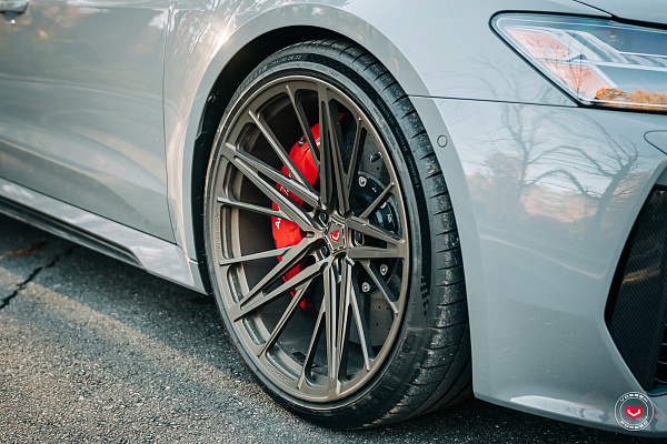 Фото дисков Vossen M-X6 Сатиновая бронза на Audi A/RS 7 (4K)