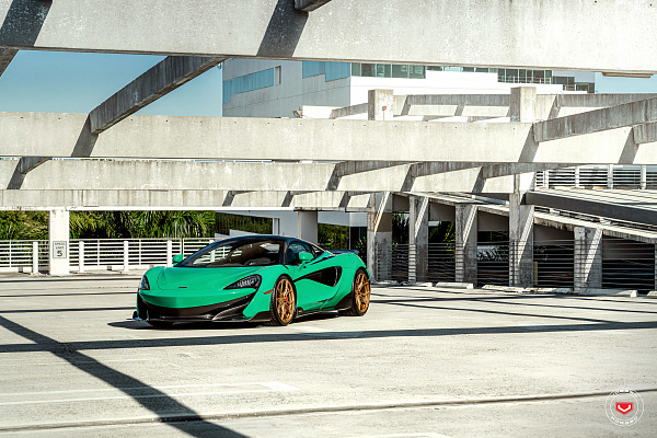 Фото дисков Vossen EVO-3R Глянцевое темное золото на McLaren 600