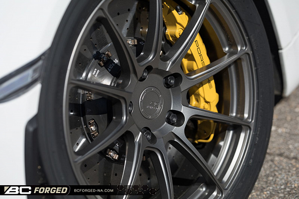 Фото дисков BC Forged RZ10 Матовый графит на Porsche Cayman II
