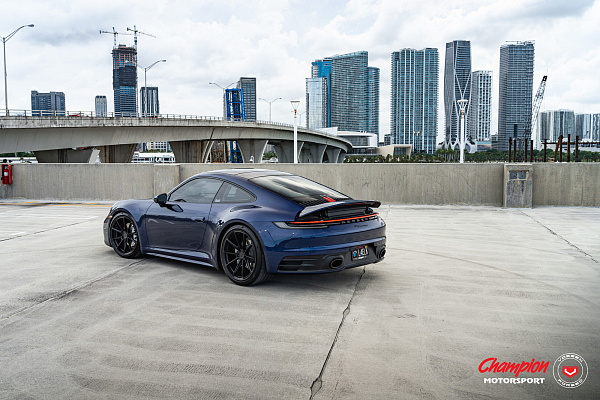 Фото дисков Vossen RS92 Черный сатин на Porsche 911 VIII
