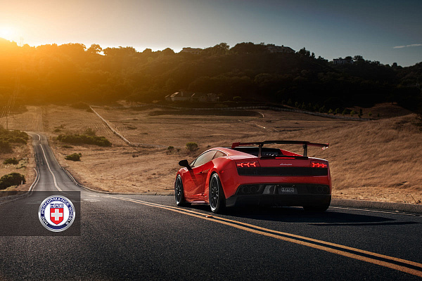 Фото дисков HRE C109 Черный сатин на Lamborghini Gallardo