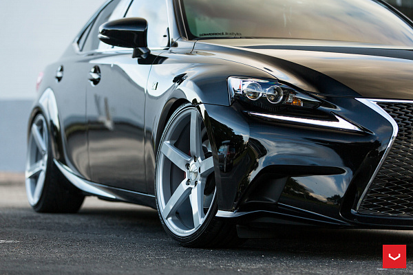 Фото дисков Vossen CV3 Серебро на Lexus IS II