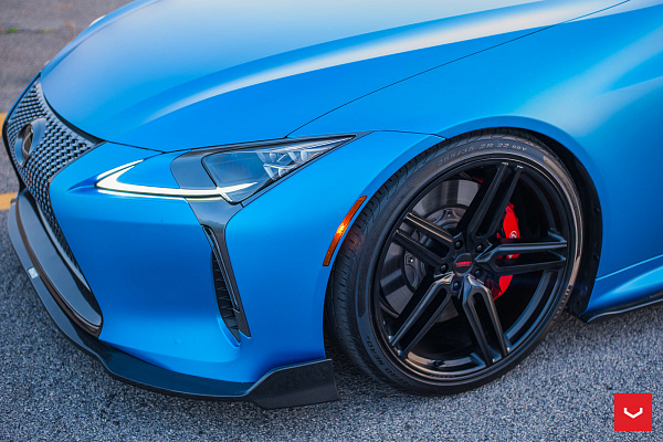 Фото дисков Vossen HF-1 Черный сатин на Lexus LC 500