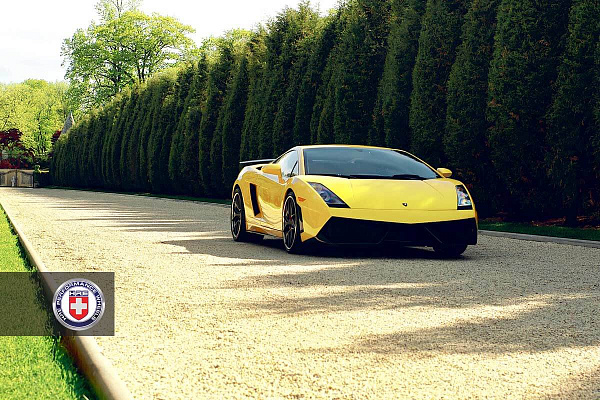 Фото дисков HRE S101 Сатиновый графит на Lamborghini Gallardo