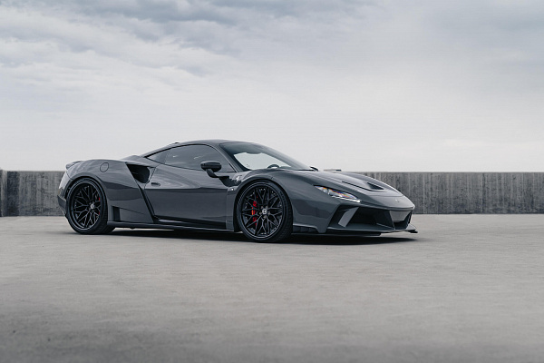 Фото дисков HRE S200 Черный сатин на Ferrari F8