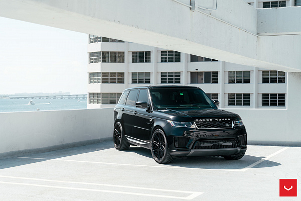 Фото дисков Vossen HF-7 Черный глянец на Range Rover Sport II