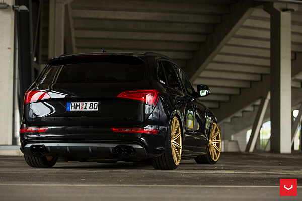 Фото дисков Vossen CV4 Сатиновое золото на Audi Q5 (8R)
