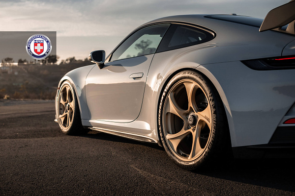 Фото дисков HRE 522M Сатиновое золото на Porsche 911 VIII