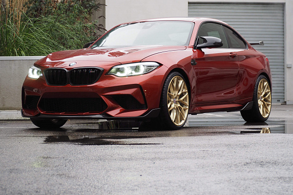 Фото дисков HRE P200 Сатиновое золото на BMW 2/M2 (F22/F87)