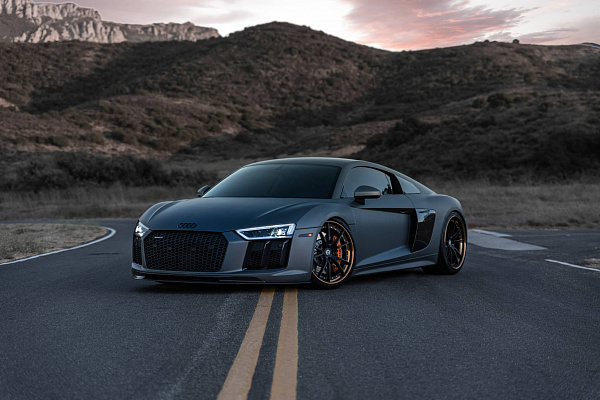 Фото дисков HRE S101 Черный сатин на Audi R8 (4S)