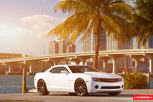 Фото дисков Vossen CV1 Сатиновый графит на Chevrolet Camaro V