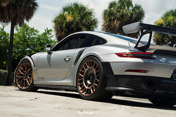 Фото дисков Anrky AN20 Aerosport Сатиновая бронза на Porsche 911 VIII