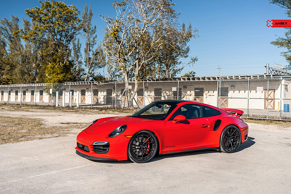 Фото дисков Anrky AN33 Черный сатин на Porsche 911 VII