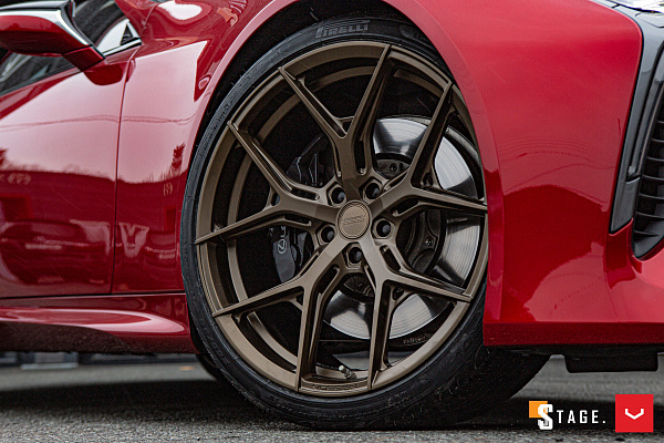 Фото дисков Vossen HF-5 Сатиновая бронза на Lexus LC 500