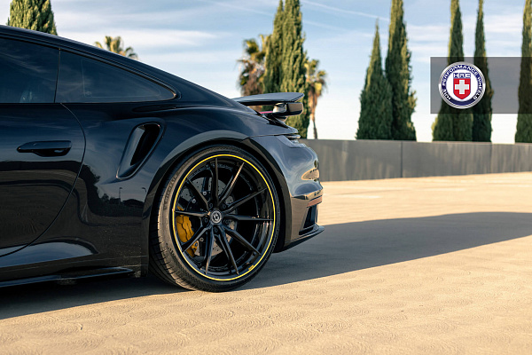 Фото дисков HRE S104SC Черный сатин на Porsche 911 VIII