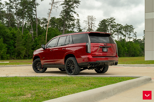Фото дисков Vossen HF6-3 Черный глянец на Cadillac Escalade V