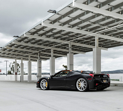 Фото дисков HRE P104SC на Ferrari 458