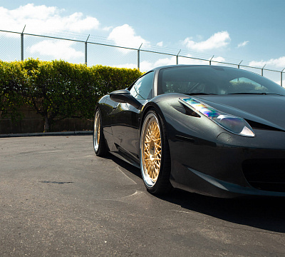 Фото дисков HRE 501 на Ferrari 458