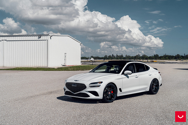 Фото дисков Vossen HF-5 Черный глянец на Genesis G70