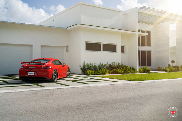 Фото дисков Vossen ML-X2 Сатиновый темный лак на Porsche Cayman II