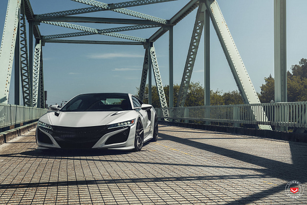 Фото дисков Vossen EVO-1R Глянцевый темный лак на Acura NSX II