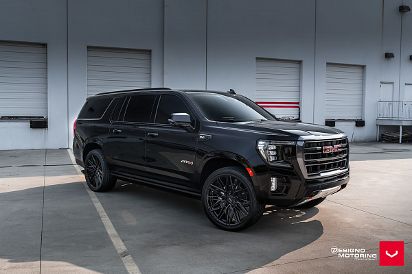 Фото дисков Vossen HF6-5 Черный глянец на GMC Yukon V