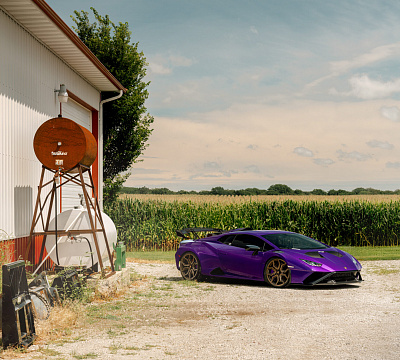 Фото дисков Vossen EVO-3R на Lamborghini Huracan