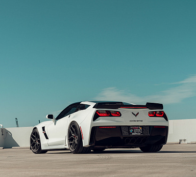 Фото дисков Vossen EVO-4R на Chevrolet Corvette C7