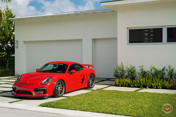 Фото дисков Vossen ML-X2 Сатиновый темный лак на Porsche Cayman II