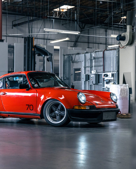 Фото дисков 517K Сатиновый графит на Porsche 911 I