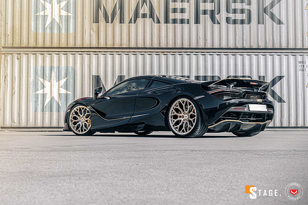 Фото дисков Vossen S17-01 Глянцевое золото на McLaren 720S